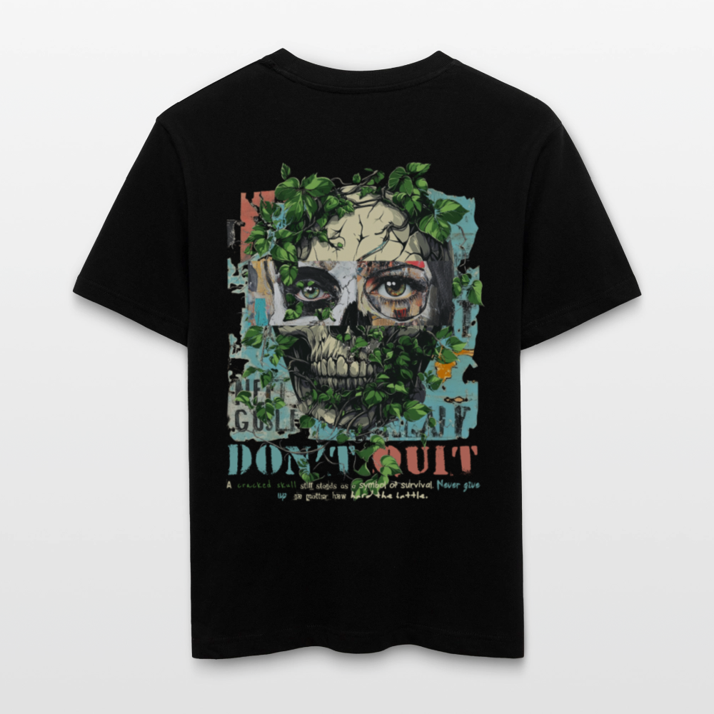 Persephi, Totenkopf, 1st | Essential, Relaxed Fit Unisex Bio T-Shirt - Schwarz