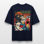 Eosan, Wolf, 1st | Blaster, Oversize Bio T-Shirt, Unisex - Navy
