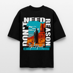 Fuxi, Wüste, 1st | Blaster, Oversize Bio T-Shirt, Unisex - Schwarz