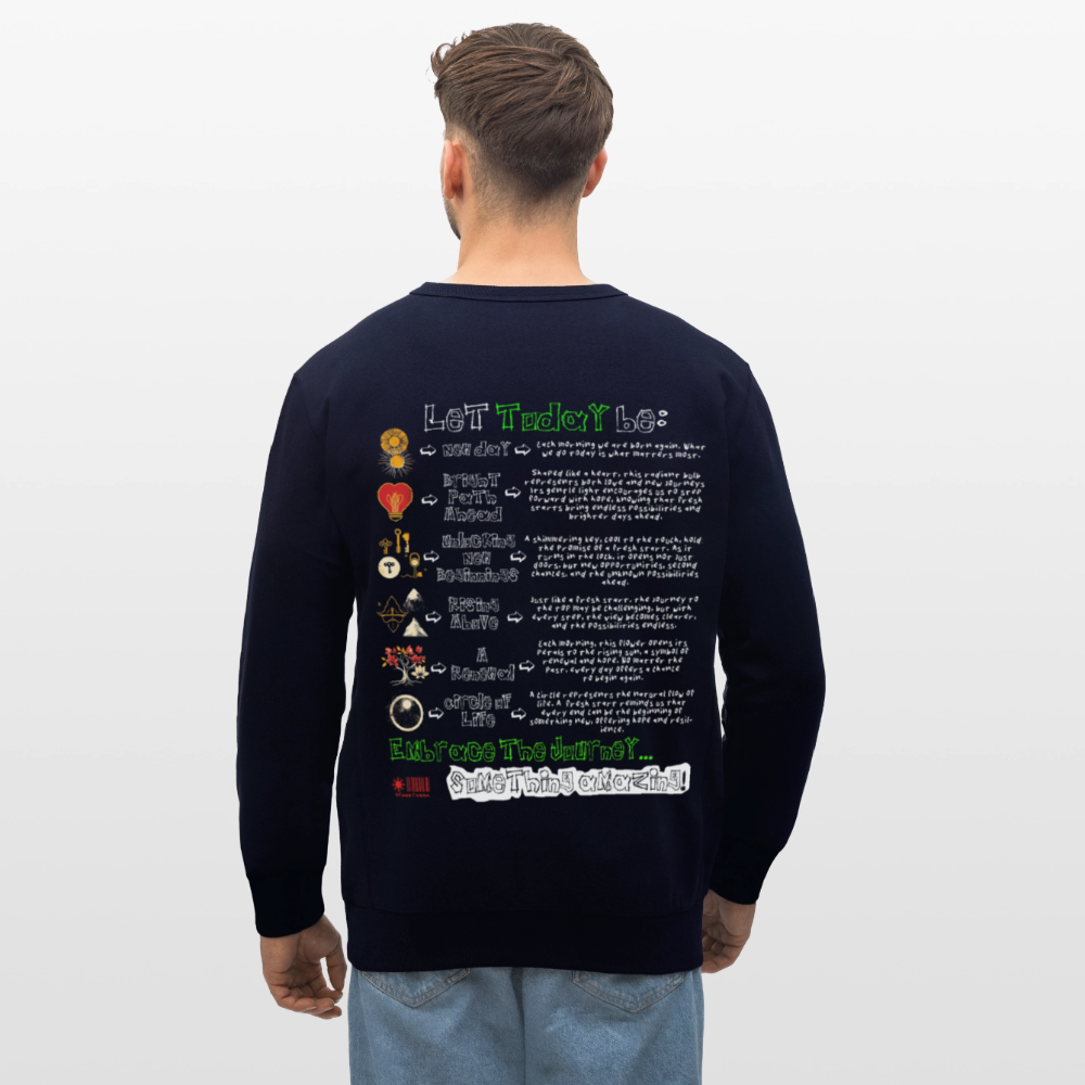 Astraeian, Symbole, 1st | Roller, Unisex Bio-Sweatshirt - Navy