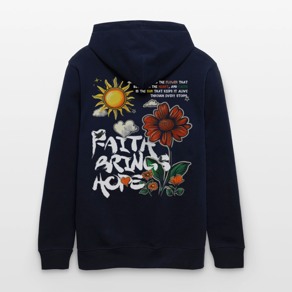 Odin , Blume, 1st | Cruiser, Unisex Bio-Hoodie - Navy