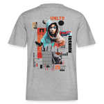 Celestrion, Cyborg, 1st | Essential, Relaxed Fit Unisex Bio T-Shirt - Grau meliert