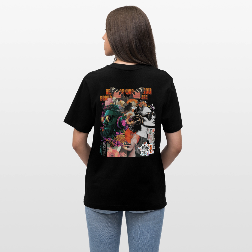 Qareen, Sonnenbrille, 1st | Essential, Relaxed Fit Unisex Bio T-Shirt - Schwarz