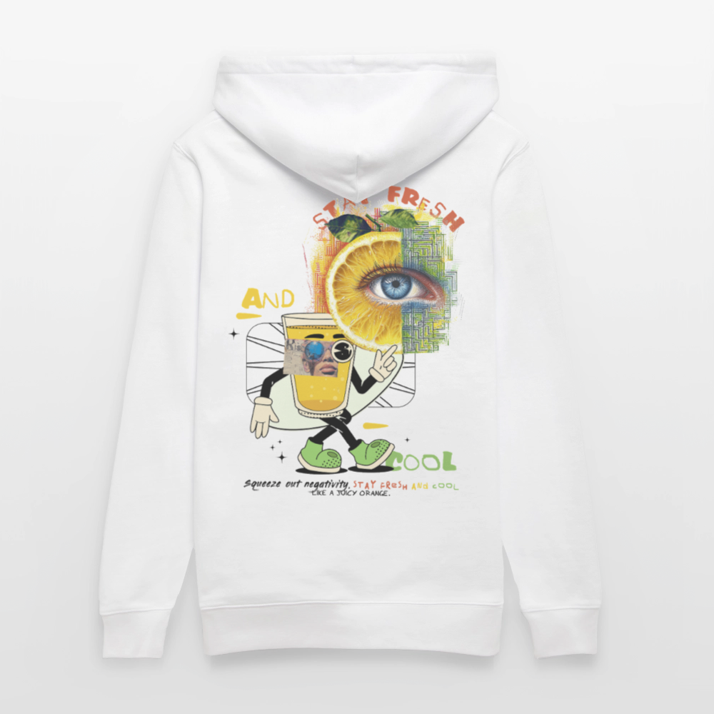 Neptaros, Zitrone, 1st | Cruiser, Unisex Bio-Hoodie - Weiß