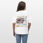Marsyros, Augen, 1st | Blaster, Oversize Bio T-Shirt, Unisex - Weiß