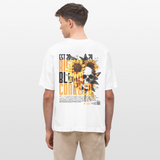 Umbraxion, Sonnenblume, 1st | Blaster, Oversize Bio T-Shirt, Unisex - Weiß