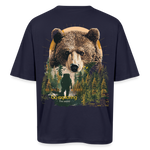 Ghadab, Bär, 1st | Breezy, Oversized Unisex T-Shirt - Navy