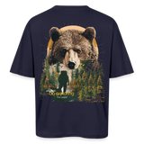 Ghadab, Bär, 1st | Breezy, Oversized Unisex T-Shirt - Navy
