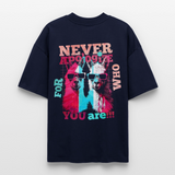 Tenjin, Alpaka, 1st | Blaster, Oversize Bio T-Shirt, Unisex - Navy