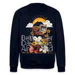 Jinni, Berge, 1st | Roller, Unisex Bio-Sweatshirt - Navy