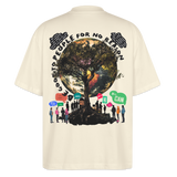 Thalvion, Baum, 1st | Blaster, Oversize Bio T-Shirt, Unisex - Weißgrau