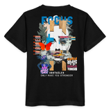 Nerthus, Gesicht, 1st | Kinder Bio T-Shirt - Schwarz