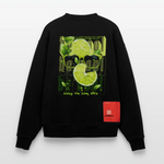 Kali, Limette, 1st | Heavyweight Oversized Bio Sweater, Unisex - SOLID BLACK