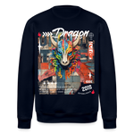 Nezha, Drache, 1st | Roller, Unisex Bio-Sweatshirt - Navy