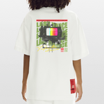 Oblivionis, Fernseher, 1st | Heve, Heavyweight Oversized Bio T-Shirt, Unisex - OFF WHITE