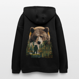 Ghadab, Bär, 1st | Freshhood, Oversized Unisex Hoodie - Schwarz