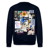 Jade, Augen, 1st | Roller, Unisex Bio-Sweatshirt - Navy