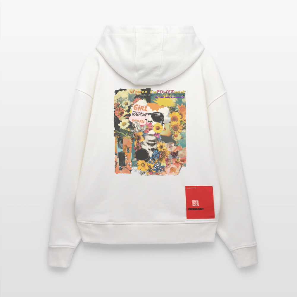 Vaelthar, Blumen, 1st | Heavyweight Oversized Bio Hoodie, Unisex - OFF WHITE