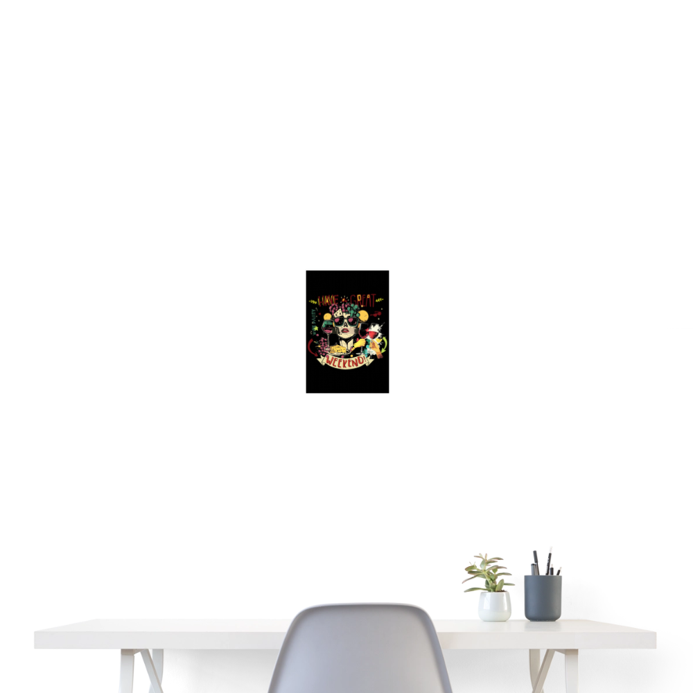 Ruh, Trauben, 1st | Poster 20x30 cm - Weiß