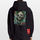 Persephi, Totenkopf, 1st | Heavyweight Oversized Bio Hoodie, Unisex - SOLID BLACK