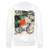 Eldrathis, Fahrrad, 1st | Roller, Unisex Bio-Sweatshirt - Weiß