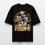Nyxian, Skelet & Welpen, 1st | Blaster, Oversize Bio T-Shirt, Unisex - Schwarz
