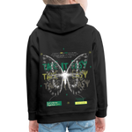 Hesinkar, Schmetterling, 1st | Kinder Hoodie - Schwarz