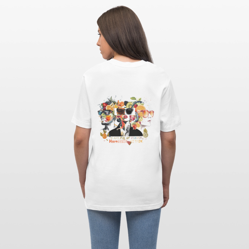 Sylvaris, Gesichter, 1st | Essential, Relaxed Fit Unisex Bio T-Shirt - Weiß
