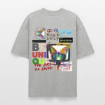 Orvathar, Fernseher, 1st | Blaster, Oversize Bio T-Shirt, Unisex - Grau meliert