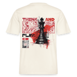 Orionis, Schach, 1st | Essential, Relaxed Fit Unisex Bio T-Shirt - Naturweiß 