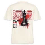 Orionis, Schach, 1st | Essential, Relaxed Fit Unisex Bio T-Shirt - Naturweiß 
