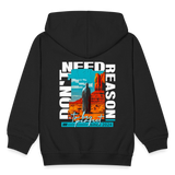 Fuxi, Wüste, 1st | Kinder Zip Hoodie - Schwarz