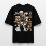 Tezcatlipoca , Hunde & Skelet, 1st | Blaster, Oversize Bio T-Shirt, Unisex - Schwarz