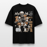 Tezcatlipoca , Hunde & Skelet, 1st | Blaster, Oversize Bio T-Shirt, Unisex - Schwarz