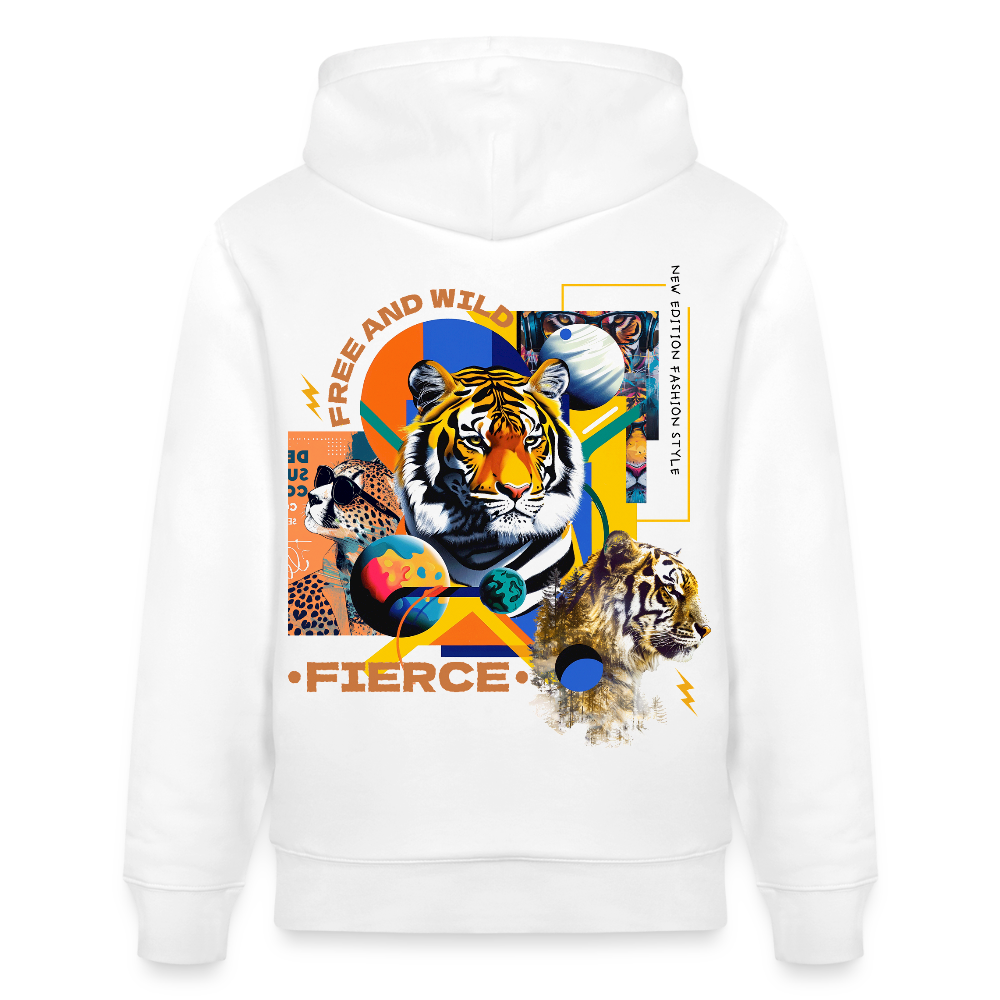Kepleris, Tiger, 1st | Cruiser, Unisex Bio-Hoodie - Weiß