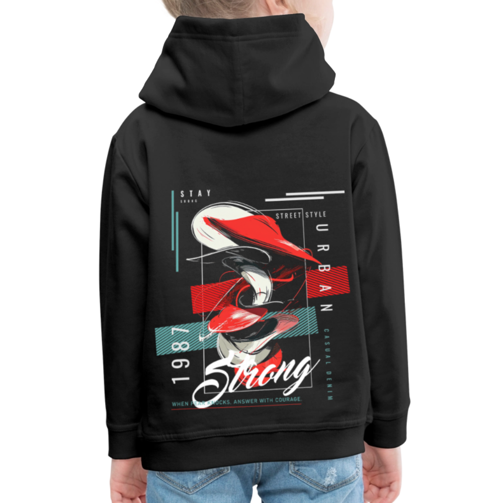 Guanyin, Muschel, 1st | Kinder Hoodie - Schwarz