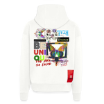 Orvathar, Fernseher, 1st | Heavyweight Oversized Bio Zip Hoodie, Unisex - OFF WHITE