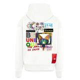 Orvathar, Fernseher, 1st | Heavyweight Oversized Bio Zip Hoodie, Unisex - OFF WHITE