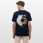 Şêwqî, Donut, 1st | Essential, Relaxed Fit Unisex Bio T-Shirt - Navy