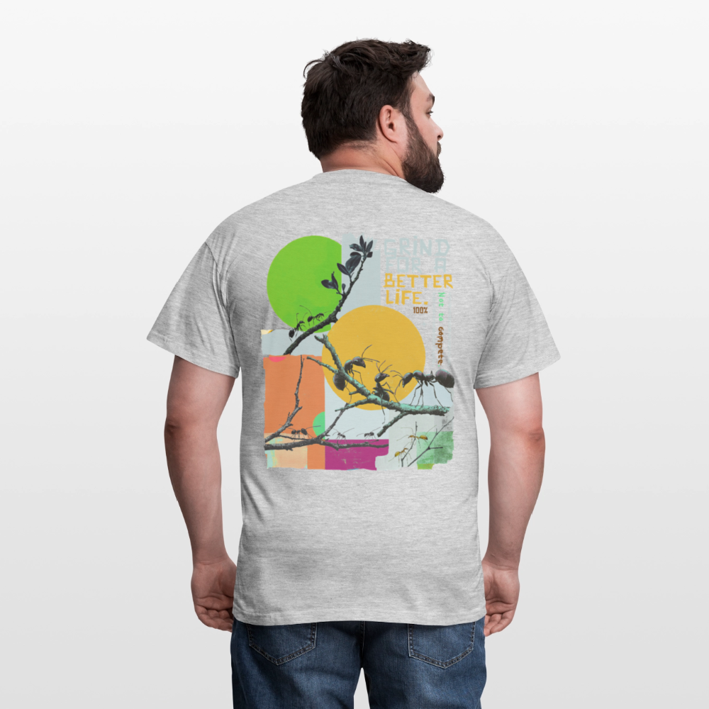 Männer T-Shirt - Grau meliert
