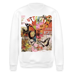 Azaroth, Schmetterling, 1st | Roller, Unisex Bio-Sweatshirt - Weiß