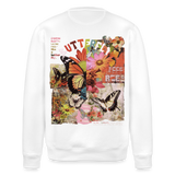 Azaroth, Schmetterling, 1st | Roller, Unisex Bio-Sweatshirt - Weiß