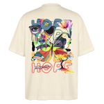 Tenebris, Schmetterling, 1st | Blaster, Oversize Bio T-Shirt, Unisex - Weißgrau