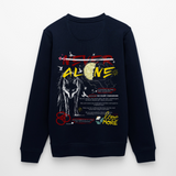 Diony, Wolf, 1st | Roller, Unisex Bio-Sweatshirt - Navy