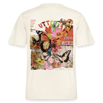 Azaroth, Schmetterling, 1st | Essential, Relaxed Fit Unisex Bio T-Shirt - Naturweiß 