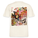 Azaroth, Schmetterling, 1st | Essential, Relaxed Fit Unisex Bio T-Shirt - Naturweiß 