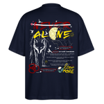 Diony, Wolf, 1st | Blaster, Oversize Bio T-Shirt, Unisex - Navy