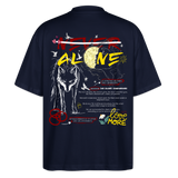 Diony, Wolf, 1st | Blaster, Oversize Bio T-Shirt, Unisex - Navy