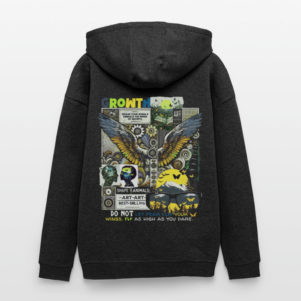 Lugh , Engel, 1st | Freshhood, Oversized Unisex Hoodie - Anthrazit