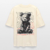 Astravor, Bär, 1st | Blaster, Oversize Bio T-Shirt, Unisex - Weißgrau
